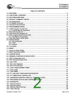 浏览型号CY7C64013-SC的Datasheet PDF文件第2页