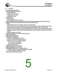 浏览型号CY7C64013-SC的Datasheet PDF文件第5页