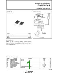 浏览型号FS3KM-18A的Datasheet PDF文件第1页