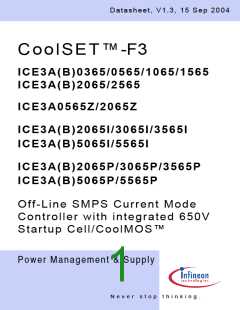 浏览型号ICE3B2065的Datasheet PDF文件第1页