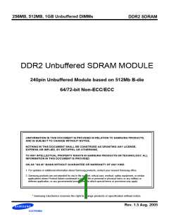 浏览型号M378T2953BG(Z)3-CD5/CC的Datasheet PDF文件第1页