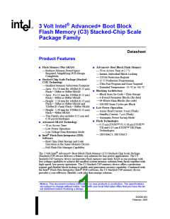 浏览型号RD28F3208C3T70的Datasheet PDF文件第1页