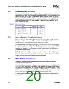 浏览型号RD28F3208C3T70的Datasheet PDF文件第20页