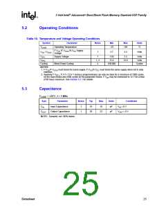 浏览型号RD28F3208C3T70的Datasheet PDF文件第25页