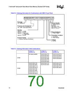 浏览型号RD28F3208C3T70的Datasheet PDF文件第70页