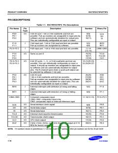 浏览型号S3C70F2的Datasheet PDF文件第10页