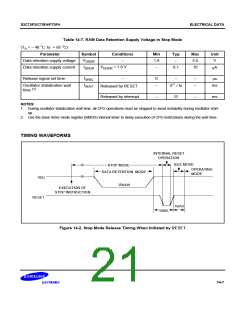 浏览型号S3C70F2的Datasheet PDF文件第21页