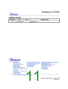 浏览型号W24100S-70L的Datasheet PDF文件第11页