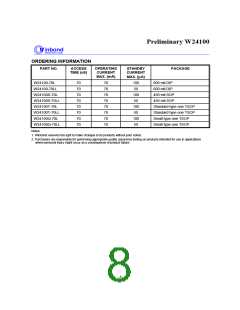 浏览型号W24100S-70L的Datasheet PDF文件第8页