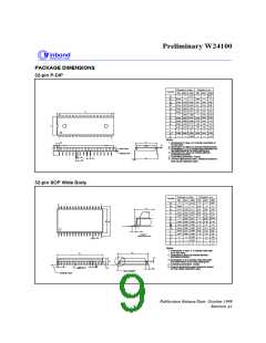浏览型号W24100S-70L的Datasheet PDF文件第9页