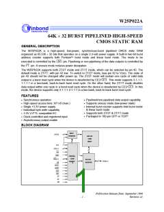 浏览型号W25P022A-6的Datasheet PDF文件第1页