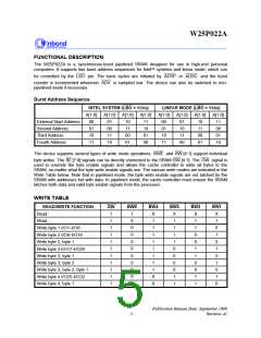 浏览型号W25P022A-6的Datasheet PDF文件第5页