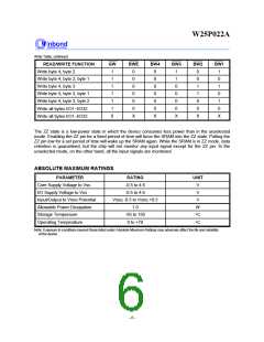 浏览型号W25P022A-6的Datasheet PDF文件第6页
