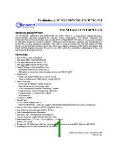 浏览型号W78C33B-40的Datasheet PDF文件第1页