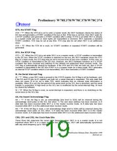浏览型号W78C33B-40的Datasheet PDF文件第19页
