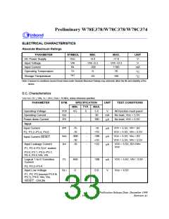 浏览型号W78C33B-40的Datasheet PDF文件第33页