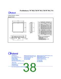 浏览型号W78C33B-40的Datasheet PDF文件第38页