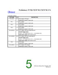 浏览型号W78C33B-40的Datasheet PDF文件第5页