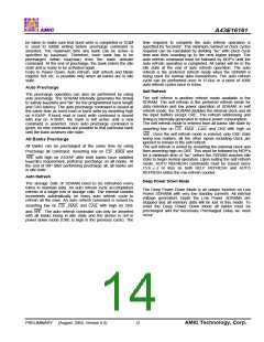 浏览型号A43E16161V-75UF的Datasheet PDF文件第14页