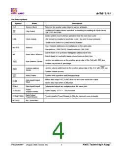 浏览型号A43E16161V-75UF的Datasheet PDF文件第4页