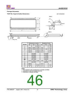 浏览型号A43E16161V-75UF的Datasheet PDF文件第46页