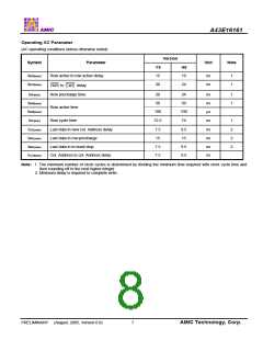 浏览型号A43E16161V-75UF的Datasheet PDF文件第8页
