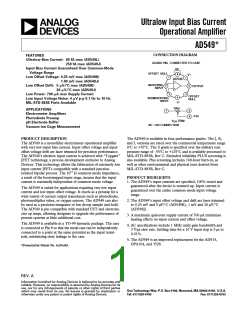 浏览型号AD549JH的Datasheet PDF文件第1页