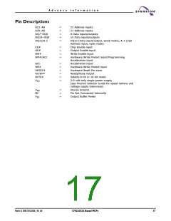 浏览型号S71GL064A80BAI0F3的Datasheet PDF文件第17页