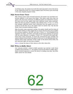 浏览型号S71GL064A80BAI0F3的Datasheet PDF文件第62页