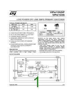 浏览型号VIPER12A的Datasheet PDF文件第1页