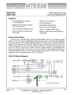 浏览型号VSC7123XQN的Datasheet PDF文件第1页