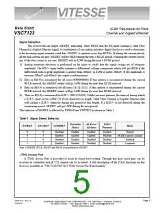 浏览型号VSC7123XQN的Datasheet PDF文件第5页