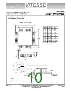 浏览型号VSC7127TQM的Datasheet PDF文件第10页