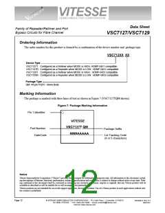 浏览型号VSC7127TQM的Datasheet PDF文件第12页