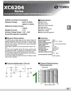 浏览型号XC6204B011DL的Datasheet PDF文件第1页