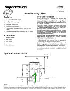 浏览型号HV9901的Datasheet PDF文件第1页