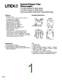 浏览型号LTV4N25-V的Datasheet PDF文件第1页
