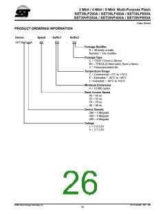 浏览型号SST39VF200A-55-4E-EK的Datasheet PDF文件第26页