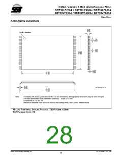浏览型号SST39VF200A-55-4E-EK的Datasheet PDF文件第28页