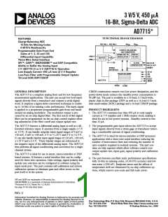 浏览型号AD7715AN-5的Datasheet PDF文件第1页
