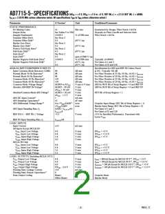浏览型号AD7715AN-5的Datasheet PDF文件第2页