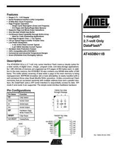 浏览型号AT45DB011B-CC的Datasheet PDF文件第1页