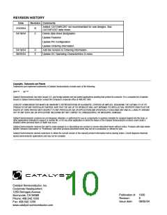 浏览型号CAT24WC257W3TE13的Datasheet PDF文件第10页