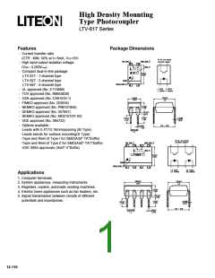 浏览型号LTV817的Datasheet PDF文件第1页
