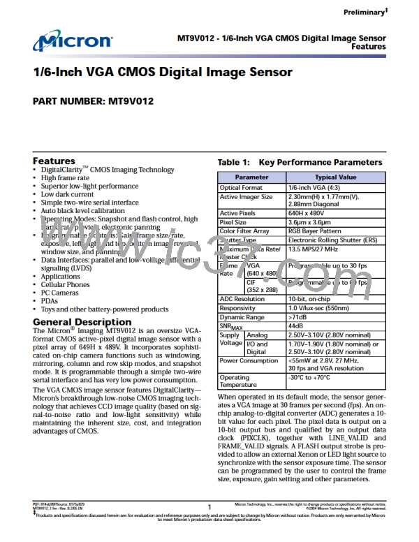 MT9V012图片预览