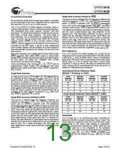 浏览型号CY7C1361B-133BGC的Datasheet PDF文件第13页