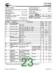 浏览型号CY7C1361B-133BGC的Datasheet PDF文件第23页