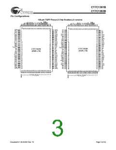 浏览型号CY7C1361B-133BGC的Datasheet PDF文件第3页