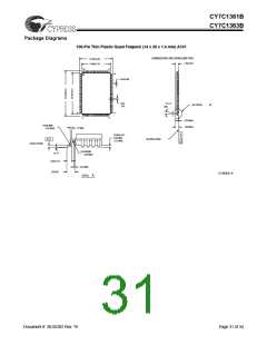 浏览型号CY7C1361B-133BGC的Datasheet PDF文件第31页