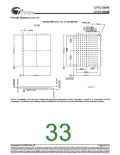浏览型号CY7C1361B-133BGC的Datasheet PDF文件第33页